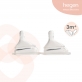Hegen Anti-Colic Medium Flow Teat (Twin Pack) for 3m+