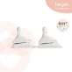 Hegen Anti-Colic Thick Flow Cereal Y Teat (Twin Pack) for 6m+