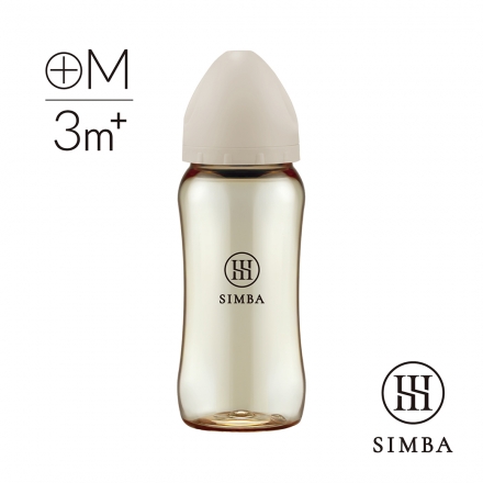 SIMBA Allonge PPSU Wide Neck Bottle (360ml / 12oz) Cross Hole M Teat