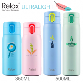 RELAX 18.8 STAINLESS STEEL THERMAL FLASK (350ml / 500ml)