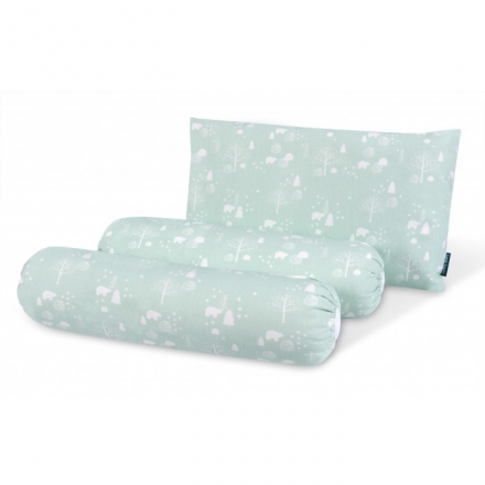 Comfy Baby Comfy Living Bolster & Pillow Set (L) - Green Bear