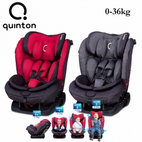 Quinton Silver Convertible Baby Safety Car Seat (Newborn - 12yo)