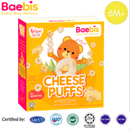 Baebis Baby Natural Rice Puff Biscuit 