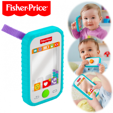 Fisher Price Selfie Fun Phone Baby Mirror Rattle Teething Toy