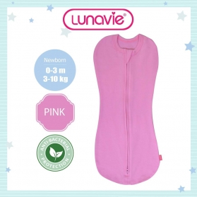 Lunavie Antibacterial Swaddle Pouch (Zip) - Pink
