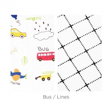 Lunavie Bamboo Muslin Baby Swaddle Multipurpose Blankets (2pcs) 120x120cm