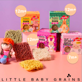 Little Baby Grains Silky Soft Baby Noodles (6m+) & Kids Ramen (12m+)