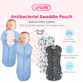 Lunavie Antibacterial Swaddle Pouch (Zip) Sleeping Wrap