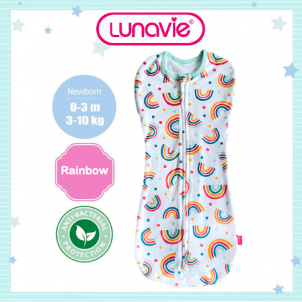 Lunavie Antibacterial Swaddle Pouch (Zip) Sleeping Wrap