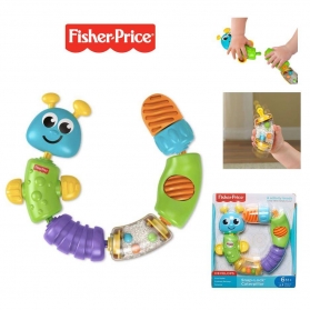 Fisher Price Infant Snap-Lock Caterpillar Rattle Toy
