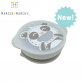 Marcus & Marcus Silicone Self Feeding Suction Bowl with Lid (450ml)
