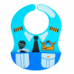 Marcus & Marcus Creative Play Wide Coverage Silicone Bib - The Little Chef & The Little Pilot