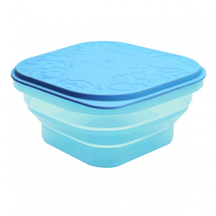Marcus & Marcus Collapsible Snack Container Silicone Bowl with Lid