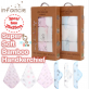 Infancie 3 Pack Bamboo Face Washers (25x25cm) Face Washcloth Handkerchief