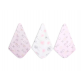 Infancie 3 Pack Bamboo Face Washers (25x25cm) Face Washcloth Handkerchief