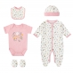 Infancie Mother's Choice 5pcs Starter Set (Babygrower, Bodysuit, Bib, Mittens & Hat)