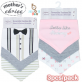 Infancie Mother's Choice Pack of 3 Bandana Bibs Snap Closure Triangle Bib