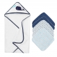 Infancie Mother's Choice Hooded Towel & 5 Washcloths Ultra Soft Organic Bamboo Washcloths Handkerchiefs