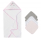 Infancie Mother's Choice Hooded Towel & 5 Washcloths Ultra Soft Organic Bamboo Washcloths Handkerchiefs