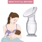 Autumnz Silicone Breastmilk Collector with Suction Base (100ml/40oz) Come with Hygiene Cover