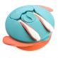Autumnz Baby Suction Bowl with Spoon & Fork Set