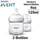 Philips Avent Natural Bottle (4OZ/125ML) Natural 2.0 Newborn Anti Colic Feeding Bottles