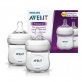 Philips Avent Natural Bottle (4OZ/125ML) Natural 2.0 Newborn Anti Colic Feeding Bottles