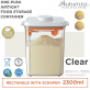 Autumnz One-Push Airtight Powder & Food Storage Container with Spoon & Scraper