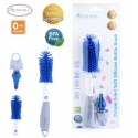 Autumnz Deluxe 2 in 1 Soft Silicone Bottle & Nipple Brush