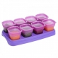 Autumnz Breastmilk & Baby Food Storage Cups (2oz/4oz) Puree Blocks Freezer Container