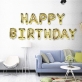 Foil Balloon Birthday Party Decoration - Gold Happy Birthday 1set