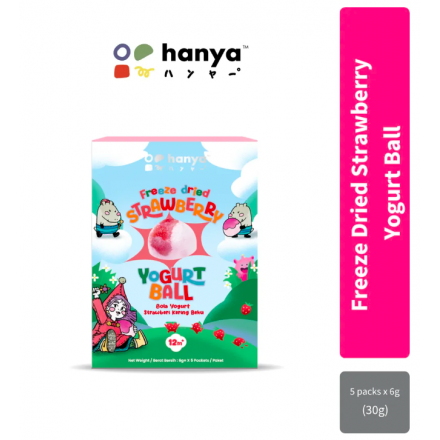 (Halal Indonesia) Hanya Freeze Dried Yogurt ball with fruits (6g x 5s)
