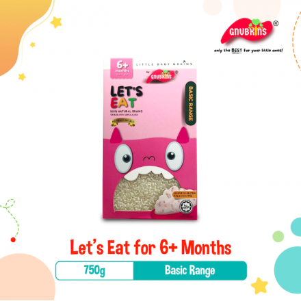 Gnubkins Baby Natural Rice Grains - Let's Eat (6m+)
