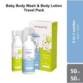 Infanto Baby Foame Wash and Moiste Lotion (50ml) Travel Pack