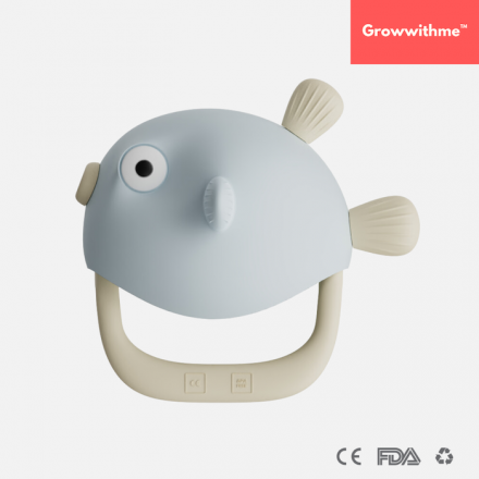 Growwithme Baby Silicone Mushroom & Fish Soothing Teether