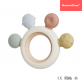 Growwithme Baby Silicone & Wooden Sweets Soothing Teether