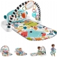 Fisher Price Newborn Baby Kick & Play Gym Green Smart Stages 2024 Playmat With Piano & Tummy Time Toys