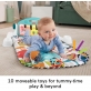 Fisher Price Newborn Baby Kick & Play Gym Green Smart Stages 2024 Playmat With Piano & Tummy Time Toys