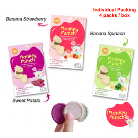 Monkey Munch Crispy Bakes Fruit & Veggie Munch Cookies