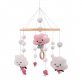 Comfy Living Musical Wooden Mobile Baby Cot Toys