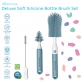 Autumnz Deluxe 3 in 1 Soft Silicone Bottle Nipple Straw Brush