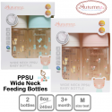 Autumnz PPSU Wide Neck Feeding Bottle (8oz/240ml) Twin Pack
