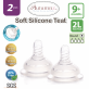Autumnz Soft Silicone Teat (2pcs) Wide Neck Bottle Nipple 
