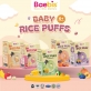 Baebis Baby Natural Rice Puff (5g x 4 Packs) Biscuit Snack