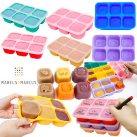 Marcus & Marcus Food Cube Tray (1oz x 8) 100% Silicone Puree Freezer Blocks