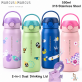 Marcus & Marcus CharmPOP Sip & Spout Insulated Watter Bottle (550ml) 316 Stainless Steel