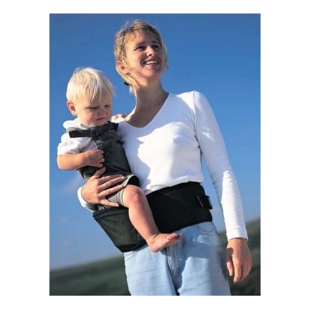 The Easy Grey Hippychick Hipseat Baby Carrier No-Fuss Baby Carrier That Takes Care of Your Back