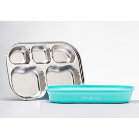 KANGOVOU Compartment Plate - Iced Mint