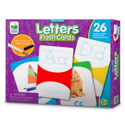 The Learning Journey WRITE & ERASE FLASH CARDS - LETTERS