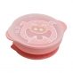 Marcus & Marcus Silicone Self Feeding Suction Bowl with Lid - Pink Pokey